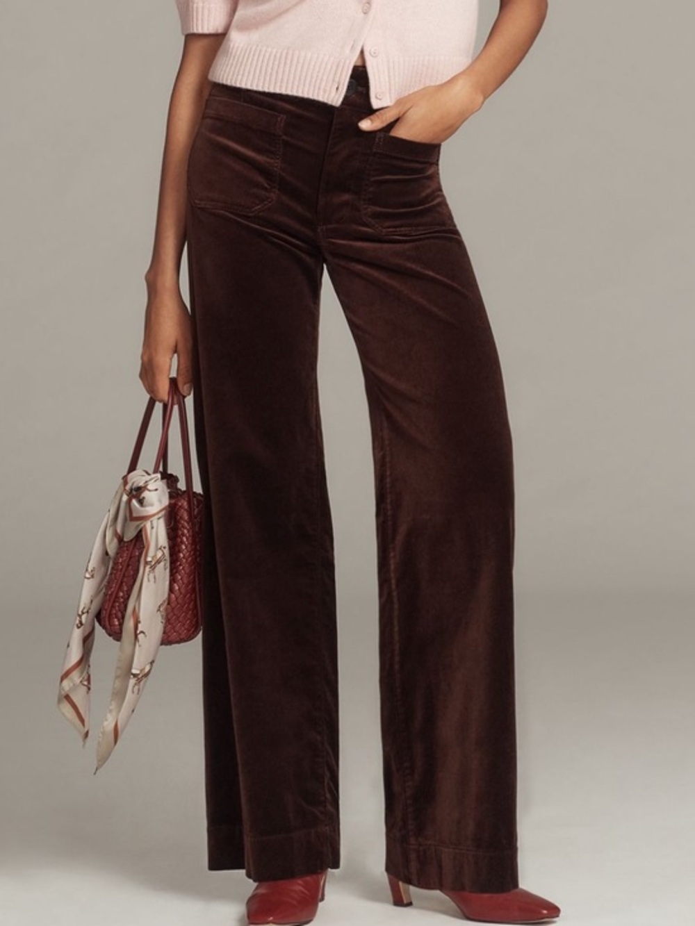 The Colette Full-Length Velvet Pants